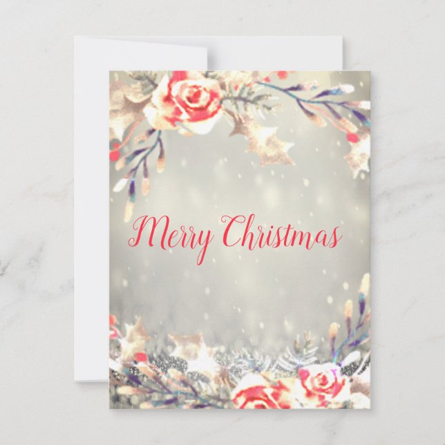 Perfect Beautiful Sparkly   Holiday Card (Front)