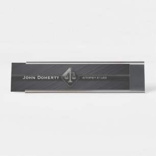 Perfect Black   ATTORNEY AT LAW Desk Name Plate