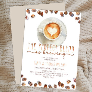 Perfect Blend Baby Shower Invite   Coffee Theme