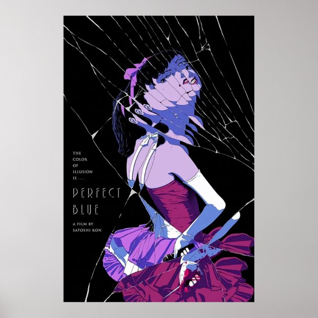 Perfect Blue 1997 Japanese Movie Art Poster (Front)