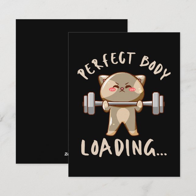 Perfect body loading... holiday card (Front/Back)