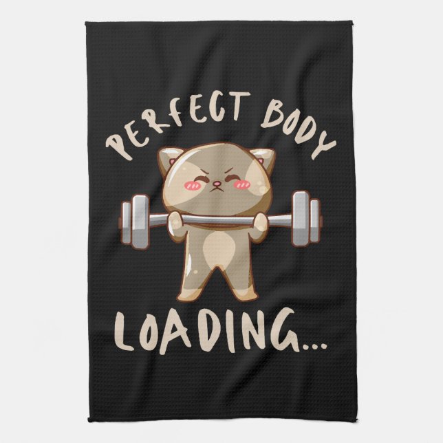 Perfect body loading... kitchen towel (Vertical)