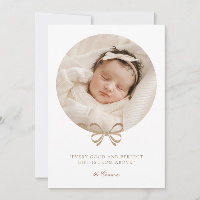 Perfect Cadeau Faire-part de naissance de vacances (Devant)