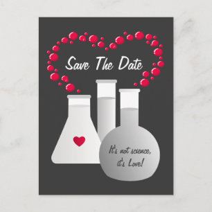 Perfect Chemistry Save The Date Announcement Postcard