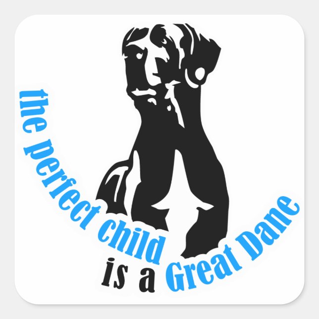 perfect child square sticker (Front)