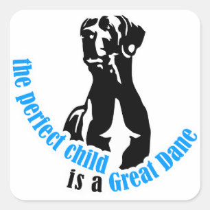 perfect child square sticker