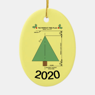 Perfect Christmas Tree Ceramic Ornament