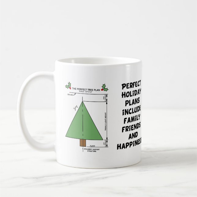 Perfect Christmas Tree Coffee Mug (Left)