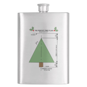 Perfect Christmas Tree Hip Flask