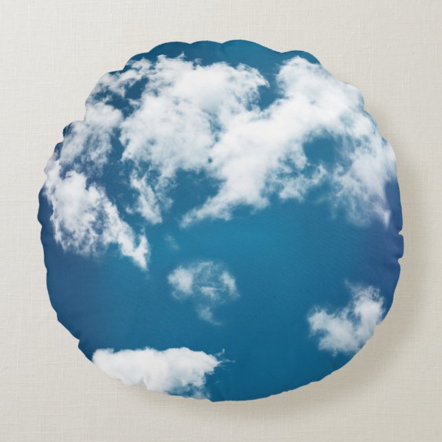 PERFECT CLOUDS ROUND PILLOW (Front)