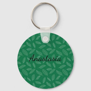 Perfect, Cool Green Leaf  Keychain