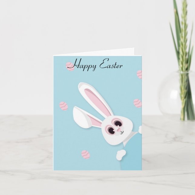 Perfect, Cool Happy Easter,  Bunny Announcement (Front)