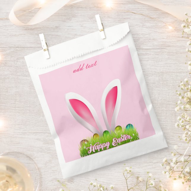 Perfect, Cool Happy Easter, Bunny  Favour Bag (Clipped)