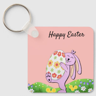 Perfect, Cool Happy Easter, Happy Bunny   Keychain