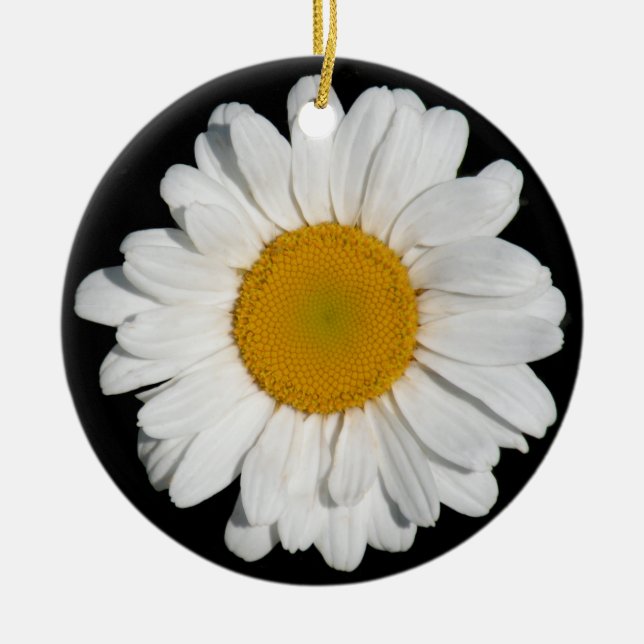 'Perfect Daisy' Ceramic Ornament (Front)