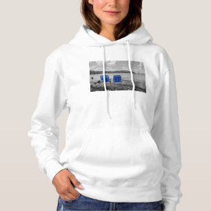 Perfect Day At The Lake Grayscale Hoodie