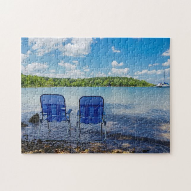 Perfect Day At The Lake Jigsaw Puzzle (Horizontal)