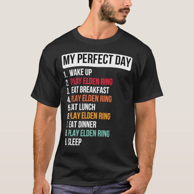 perfect day playing elden ring Essential T-shirt (Devant)