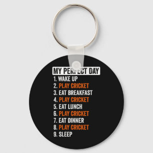 Perfect Day Shirt Cricket Gifts For Men Women Keychain
