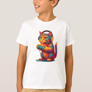 perfect day video games gaming apparel, Gamer Cat T-Shirt