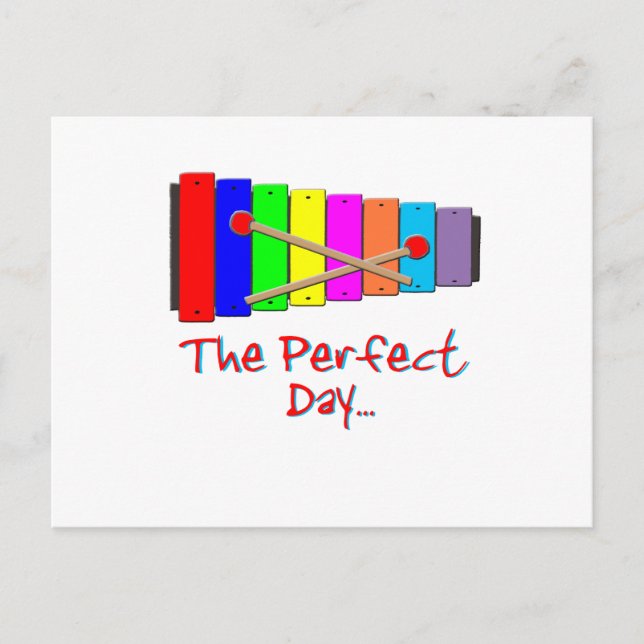 Perfect Day Xylophone Postcard (Front)