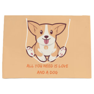 Perfect Designs for Dog Lovers & Pet Gifts Large Gift Bag