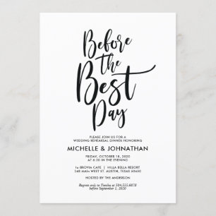 Perfect Elegant Wedding Rehearsal Dinner Invites
