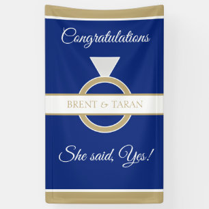 Perfect Engagement Party Banner