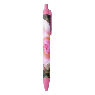 Perfect English Pink Rose Black Ink Pen