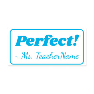 "Perfect!" Feedback Rubber Stamp