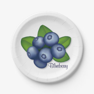 Perfect for Blueberry Pie Party Paper Plate
