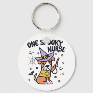 Perfect for Dog Lovers and Health Pros One Spooky  Keychain