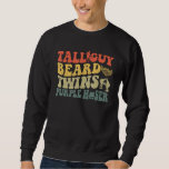 Perfect For Kids Dude Tall Guy Beard Twins Purple  Sweatshirt<br><div class="desc">Perfect For Kids Dude Tall Guy Beard Twins Purple Hoser</div>