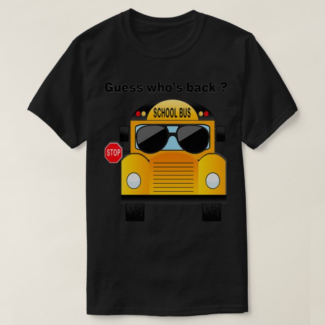 Perfect Funny Gift Idea School Bus Costume Simple  T-Shirt (Design Front)