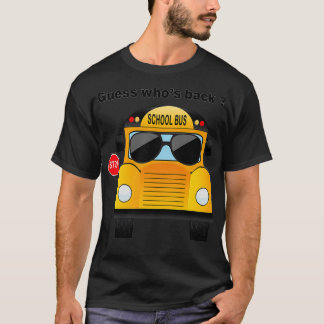 Perfect Funny Gift Idea School Bus Costume Simple T-Shirt