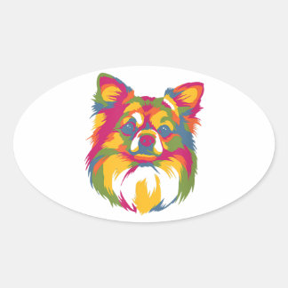 Perfect Gift for Dog Chihuahua Pet Lover  Oval Sticker