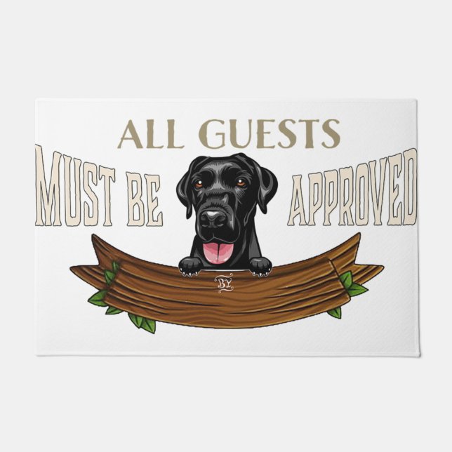 Perfect Gift for Dog Lovers | Personalized Door Ma Doormat (Front)