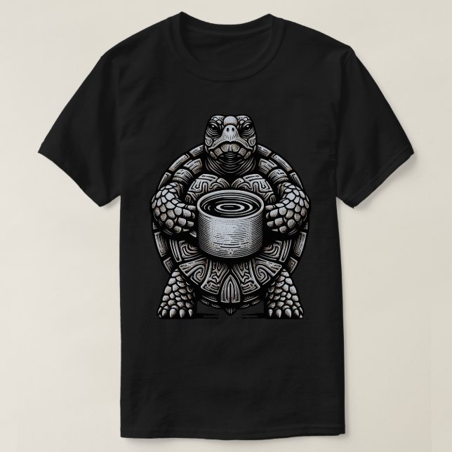 Perfect gift for the coffee loving turtle enthusia T-Shirt (Design Front)
