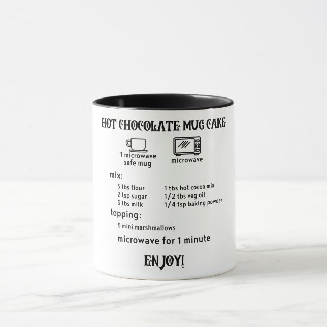 Perfect Gift/ Hot Chocolate Mug Cake Recipe (Center)