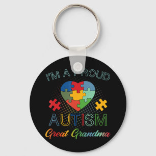 Perfect Gift Idea for Men, Women - Autism Great Gr Keychain