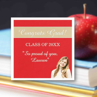 Perfect Graduation Congrats Napkin