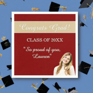 Perfect Graduation Congrats Napkin