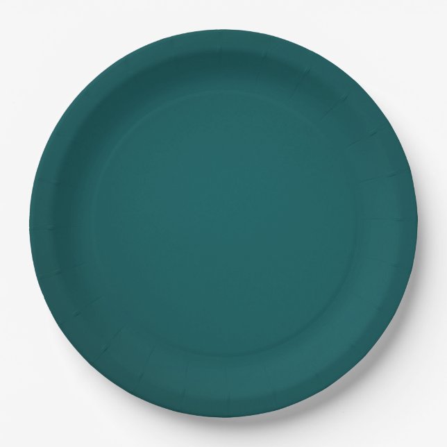 Perfect Green Paper Plate (Front)