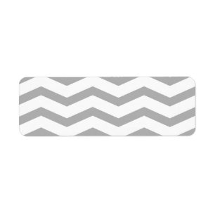 Perfect Grey Chevron Return Address Labels