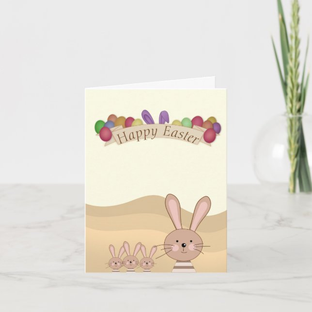 Perfect Happy Easter Bunny, Eggs Announcement (Front)