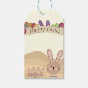 Perfect Happy Easter Bunny, Eggs Gift Tags