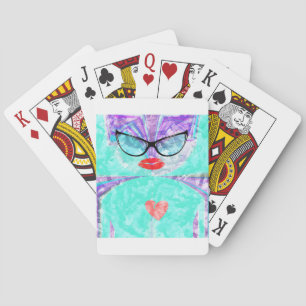 Perfect heart playing cards