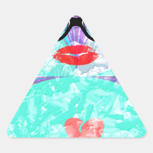 Perfect heart triangle sticker