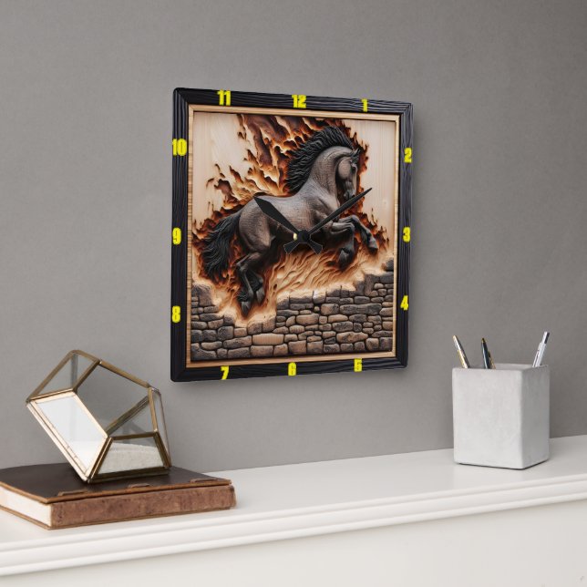 Perfect, here's your title and keywords, sticking  square wall clock (Office)