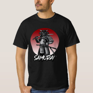 Perfect Honored Samurai Retro - Black and White T-Shirt